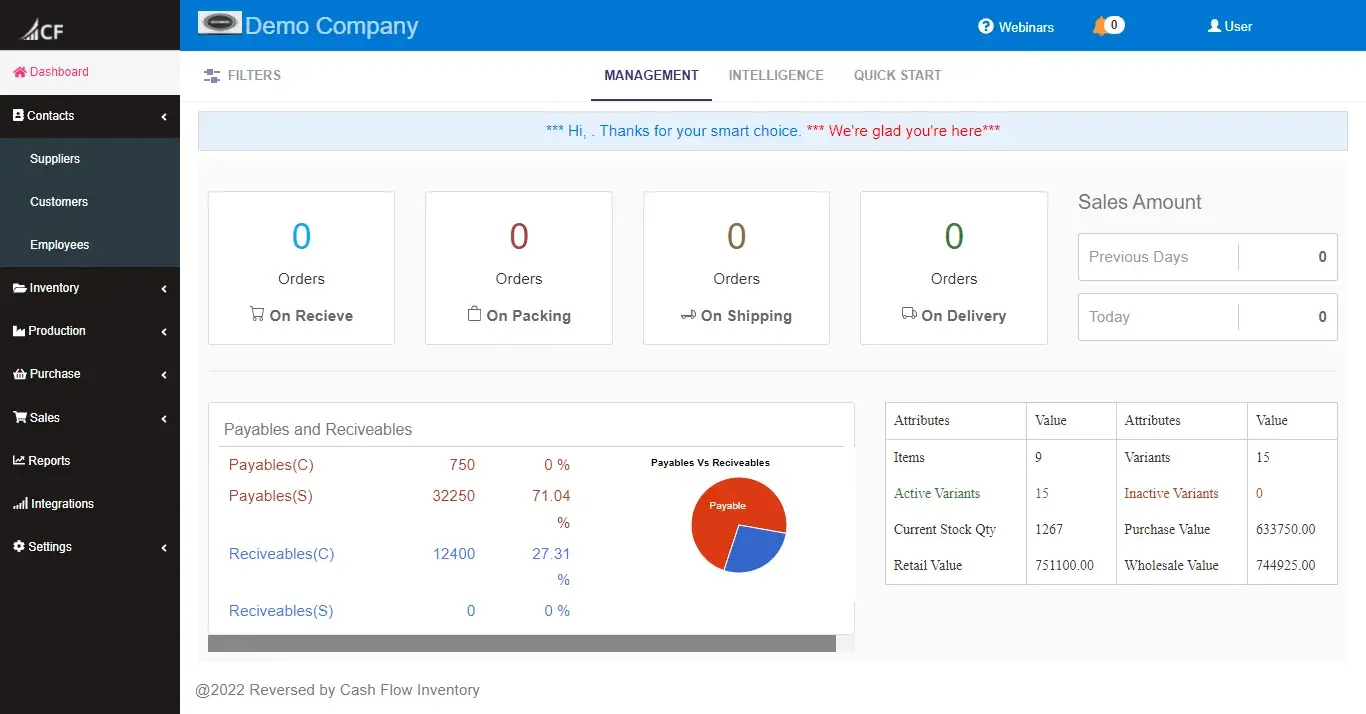 Inventory Management Software | Cash Flow Flow Inventory